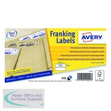 Avery Franking Label QuickDRY 140x38mm 2 Per Sheet White (1000 Pack) FL01