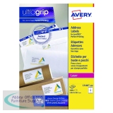 Avery Ultragrip Laser Parcel Labels 139x99.1mm 4 Per Sheet White (1000 Pack) L7169-250