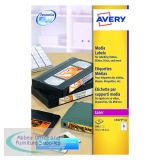 Avery Video Face Label 76x46mm 12 Per Sheet White (300 Pack) L7671-25