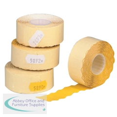 Avery Dennison Single-Line Price Marking Label Yellow 12x26mm (Pack of 15000) YR1226