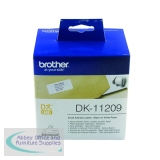 Brother Black on White Paper Small Address Labels (800 Pack) DK11209