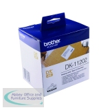 Brother Black on White Paper Shipping Labels (300 Pack) DK11202