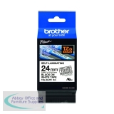 BA80640 - Brother P-Touch TZe Self-Laminating Tape Cassette 24mm x 8m Black on White Tape TZE-SL251
