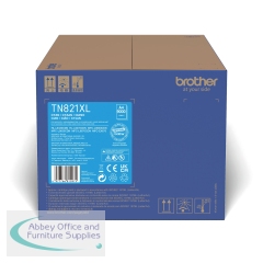 Brother TN-821XLC Toner Cartridge High Yield Cyan TN821XLC