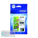 Brother LC422XL Inkjet Cartridge High Yield Multipack CMYK LC422XLVAL