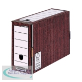 Bankers Box Premium 127mm Transfer File Woodgrain (5 Pack) 5305