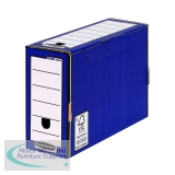 Bankers Box Premium 127mm Transfer File Blue (5 Pack) 5905