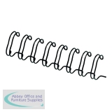 Fellowes 14.3mm Black Wire Binding Element (100 Pack) 53277