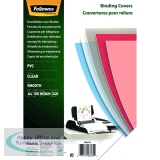 Fellowes Transparent Plastic Covers 240 Micron (Pack of 100) 53762