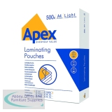 Fellowes Apex Laminating Pouch A4 Light Duty 150 Micron (500 Pack) 6005201