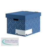 Bankers Box Decor Storage Box Urban Slate Blue (Pack of 5) 4483701