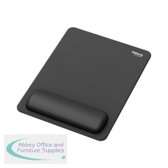 Fellowes Breyta XL Mouse Pad Wrist Rest Black 100142560