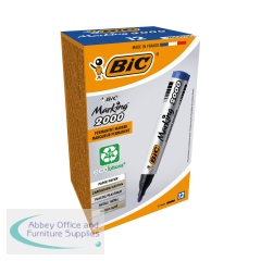 Bic 2000 Permanent Marker Bullet Tip Blue (Pack of 12) 8209143