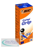 Bic Cristal Grip Ballpoint Pen Medium Blue (20 Pack) 802801