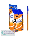 Bic Cristal Fine Ballpoint Pen Blue (50 Pack) 872730