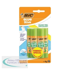 Bic Ecolutions Glue Stick Washable and Solvent Free 8g (Pack of 5) 3086123311053