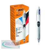Bic 4 Colours Retractable Ballpoint Pen and Mechanical Pencil (12 Pack) 942104