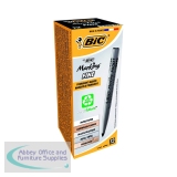 Bic Pocket Permanent Marker Bullet Tip Black (12 Pack) 8209021
