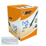 Bic BU3 Grip Retractable Ballpoint Pen (Pack of 60) Black 996683