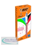 Bic 4 Colours Retractable Ballpoint Pen Rose Gold (Pack of 12) 951737