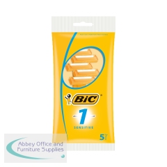 Bic 1 Disposable Razor Sensitive (Pack of 5) 952888