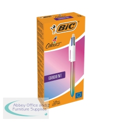Bic 4 Colours Ballpoint Pen Gradient Barrel (Pack of 12) 3086123714281