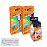 Bic Original 4 Colours Ballpoint Pen x12 Buy 2 Get FOC Bic Cristal x50 Black