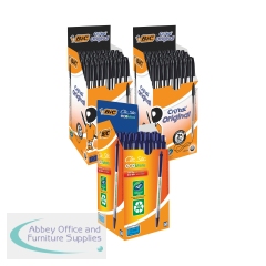 Bic Cristal Ballpoint Pen Medium Black (Pack of 50) Buy 2 Get FOC x50 Bic Clic Stick Black