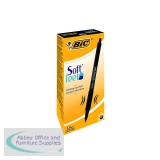 Bic SoftFeel Clic Retractable Ballpoint Pen Black (12 Pack) 837397
