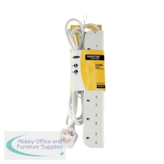Belkin E-Series SurgeStrip Surge Protector 6-Socket 3m White F9E600UK3M
