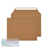 Blake Corrugated Wallet Envelope Peel and Seal + Rip Strip 177x233mm Kraft (Pack of 30) PCWA1