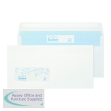 Evolve DL Envelope Recycled Window Wallet Self Seal 90gsm White (1000 Pack) RD7884