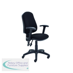 5 Star High Back Operator Chair Foldaway Arms Black SF2150660