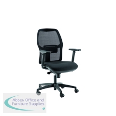 5 Star Storm Mesh Back Task Chair with Adjustable Arms Black SF3072021