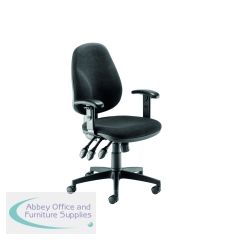 5 Star High Back Task Chair with Height Adjustable Arms Black SF3225134