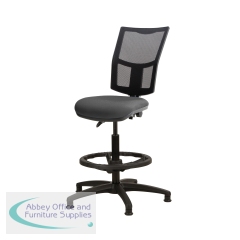 5 Star High Mesh Back Draughtsman Chair with Adjustable D-Kit Charcoal SF3415528