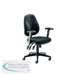 5 Star High Back Task Chair with Foldaway Arms Black SF3856504