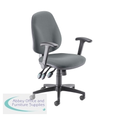 5 Star High Back Task Chair with Foldaway Arms Charcoal SF6276007