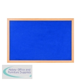 Bi-Office Earth Felt Notice Board 1200x900mm Blue RFB1443233