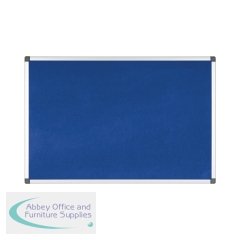 Bi-Office Maya Felt Noticeboard 2400x1200mm Blue 9200023
