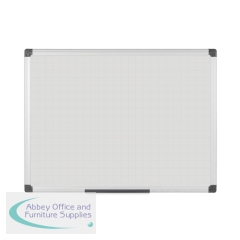 Bi-Office Maya Magnetic Whiteboard Gridded 600x450mm MA0247170