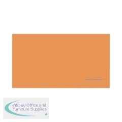 Bi-Office Loop Magnetic Lacquered Steel Surface Frameless board 1800x1000mm Tangerine WRL01890101