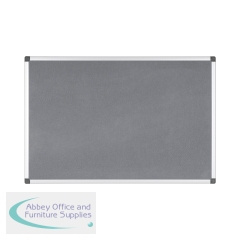 Bi-Office Maya Felt Noticeboard 1800x1200mm Grey FA2742170