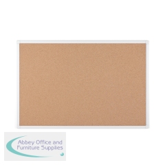 Bi-Office Maya Antimicrobial Cork Board Aluminium Frame 120x90cm BCA051226