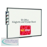 Bi-Office Aluminium Finish Magnetic Whiteboard 1200x900mm MB1406186