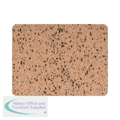 Eco Frameless Retangular Board Double-Sided Cork/ Black Eva 40X30Cm SF114412397