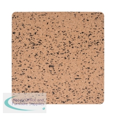 Bi-Office Eco Frameless Square Board Double-Sided Cork/Black Eva 45x45cm SF244412397