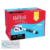 Berol Drywipe Marker Bullet Tip Assorted (48 Pack) 1984867