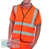 Hi Visibility Vest EN ISO20471 Orange Medium WCENGORM