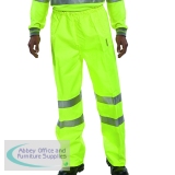 Hi Visibility Breathable Overtrousers Saturn Yellow Large BITSYL
